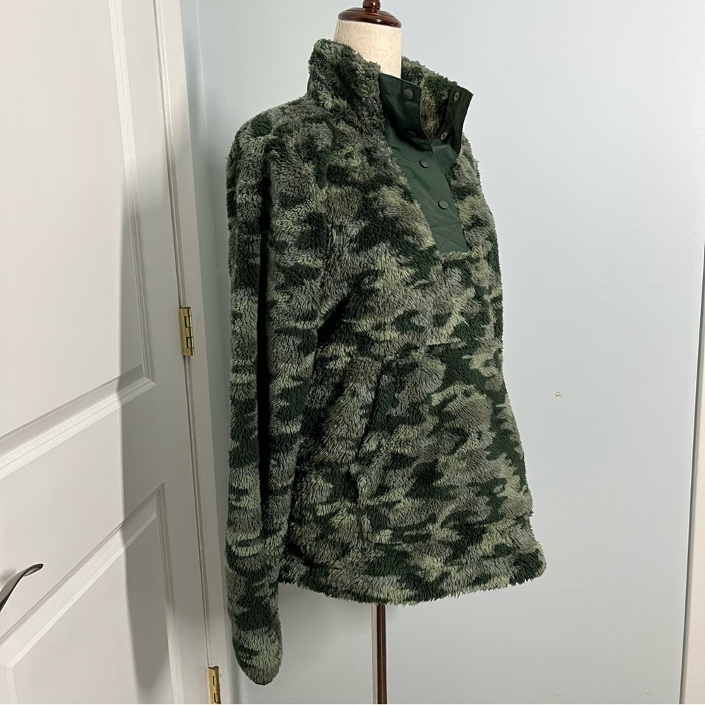 Eddie Bauer camouflage half button fleece size M - Picture 6 of 12